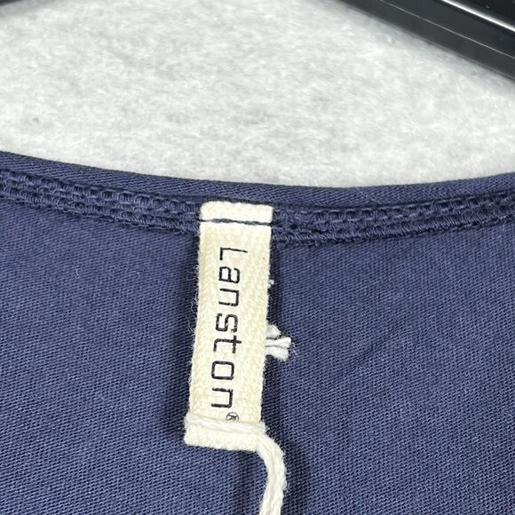 Lanston Revolve Tank Top Womens Large Blue Flowy Lightweight Sleeveless NWT - Picture 8 of 10